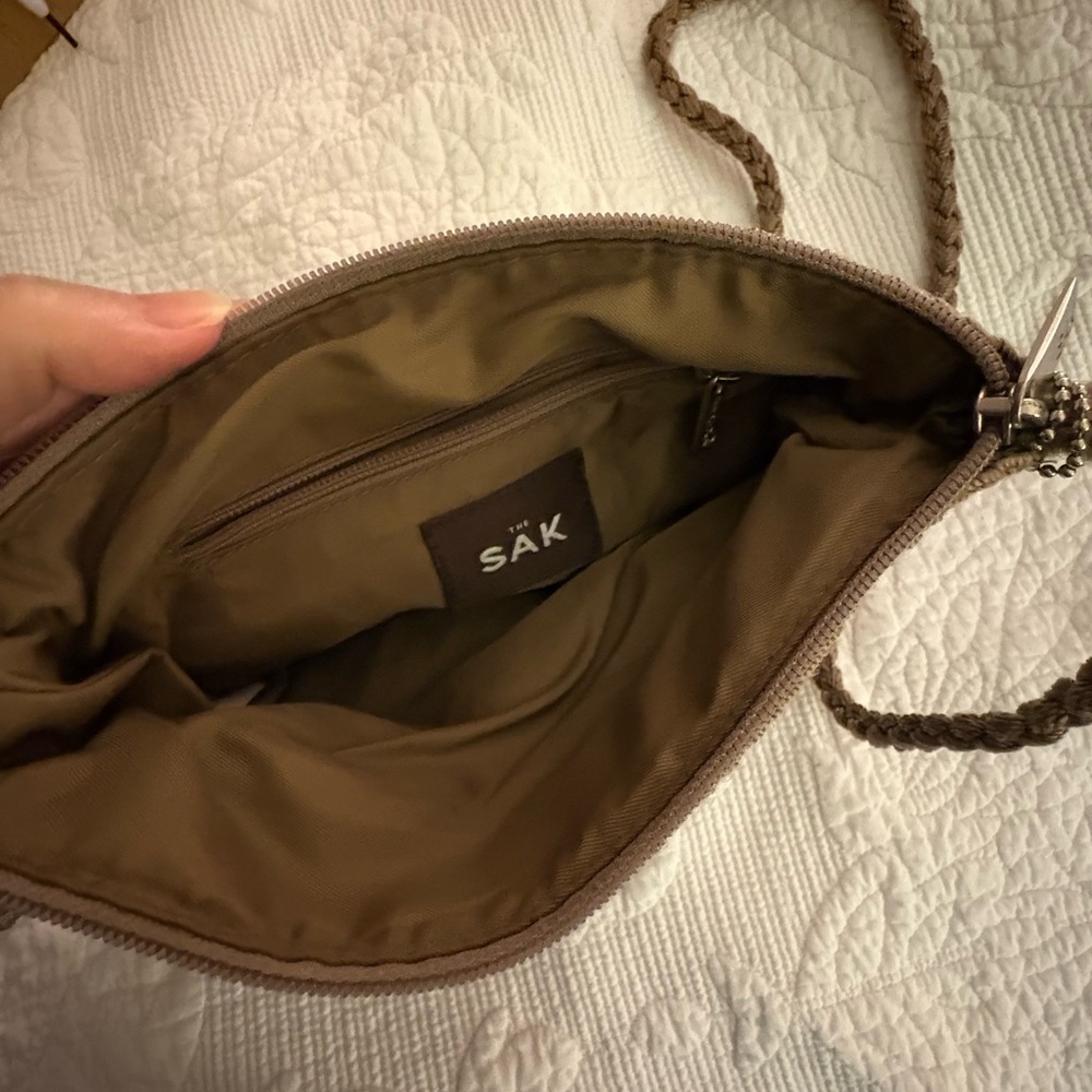The Sak Brown Crochet Crossbody Bag Y2K Vintage - Picture 5 of 5
